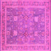 Square Oriental Pink Industrial Rug, urb3227pnk