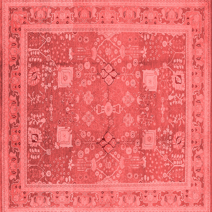 Machine Washable Oriental Red Industrial Rug, wshurb3227red