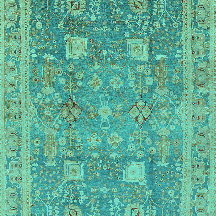 Oriental Turquoise Industrial Rug, urb3227turq