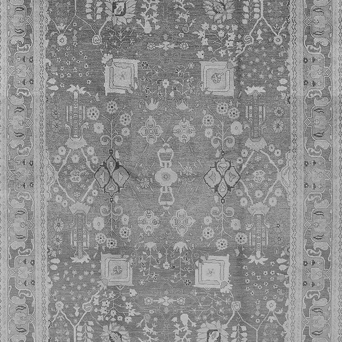 Machine Washable Oriental Gray Industrial Rug, wshurb3227gry