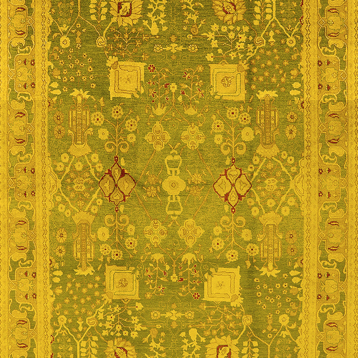 Oriental Yellow Industrial Rug, urb3227yw
