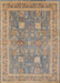 Mid-Century Modern Dark Almond Brown Oriental Rug, urb3227