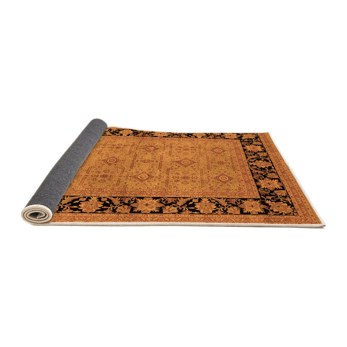Sideview of Oriental Orange Industrial Rug, urb3228org