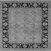 Square Oriental Gray Industrial Rug, urb3228gry