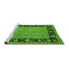 Sideview of Machine Washable Oriental Green Industrial Area Rugs, wshurb3228grn