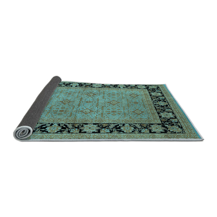 Sideview of Oriental Light Blue Industrial Rug, urb3228lblu