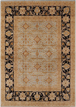 Mid-Century Modern Light Copper Gold Oriental Rug, urb3228