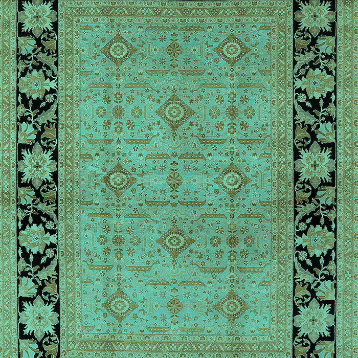 Oriental Turquoise Industrial Rug, urb3228turq