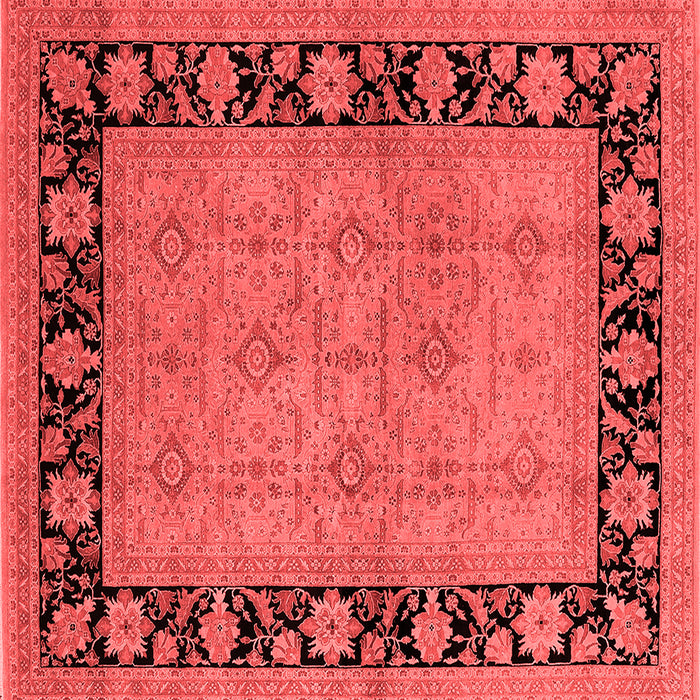 Machine Washable Oriental Red Industrial Rug, wshurb3228red