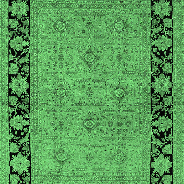 Oriental Emerald Green Industrial Rug, urb3228emgrn