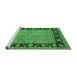 Sideview of Machine Washable Oriental Emerald Green Industrial Area Rugs, wshurb3228emgrn