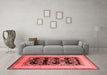 Industrial Red Washable Rugs