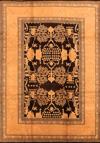 Oriental Orange Industrial Rug, urb3229org