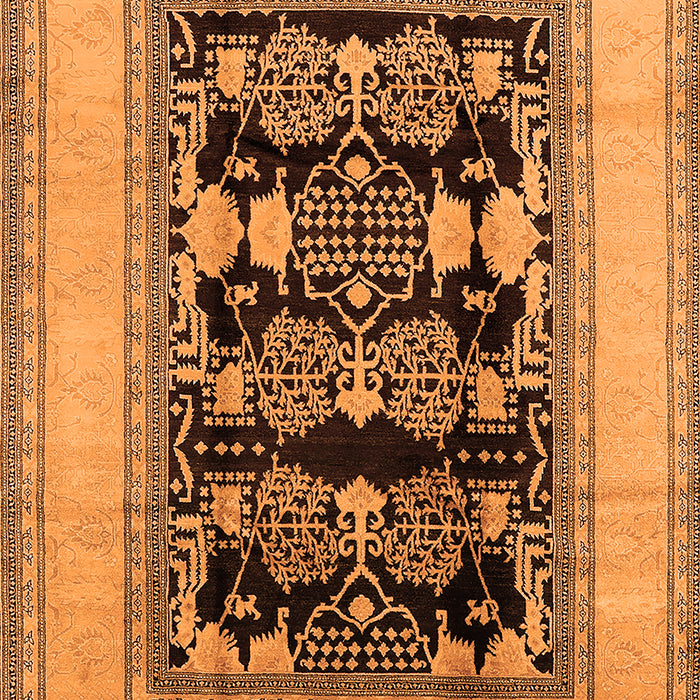 Oriental Orange Industrial Rug, urb3229org