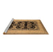 Sideview of Machine Washable Oriental Brown Industrial Rug, wshurb3229brn