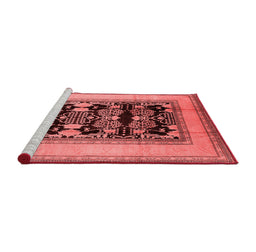 Industrial Red Washable Rugs