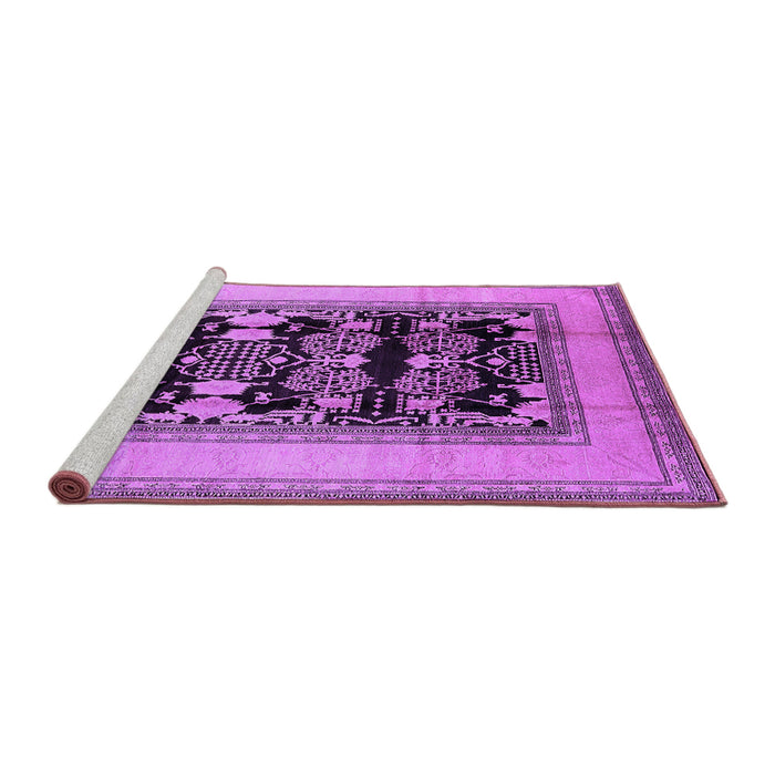 Sideview of Machine Washable Oriental Purple Industrial Area Rugs, wshurb3229pur