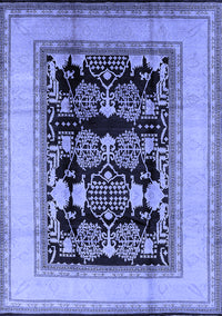 Oriental Blue Industrial Rug, urb3229blu