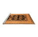 Sideview of Machine Washable Oriental Orange Industrial Area Rugs, wshurb3229org