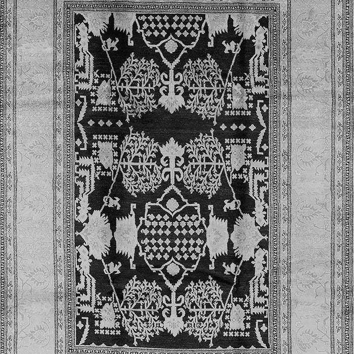 Machine Washable Oriental Gray Industrial Rug, wshurb3229gry