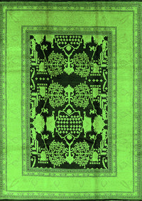 Oriental Green Industrial Rug, urb3229grn