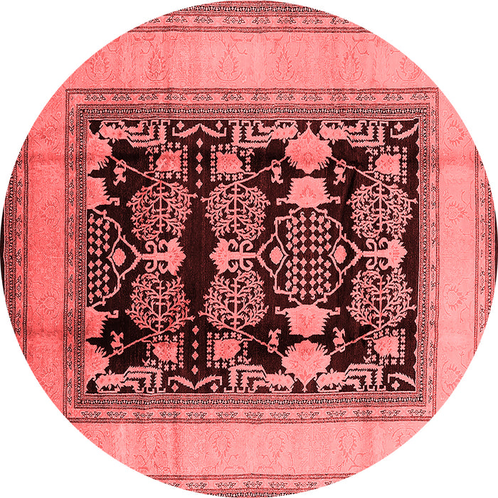 Machine Washable Oriental Red Industrial Rug, wshurb3229red