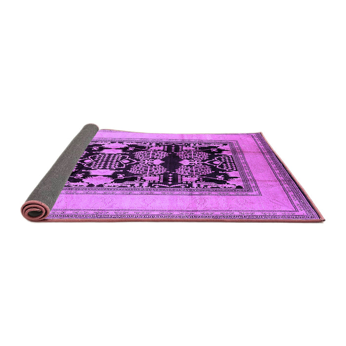 Sideview of Oriental Purple Industrial Rug, urb3229pur