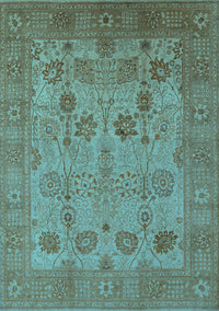 Oriental Light Blue Industrial Rug, urb3230lblu