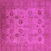 Square Oriental Pink Industrial Rug, urb3230pnk