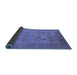 Sideview of Oriental Blue Industrial Rug, urb3230blu