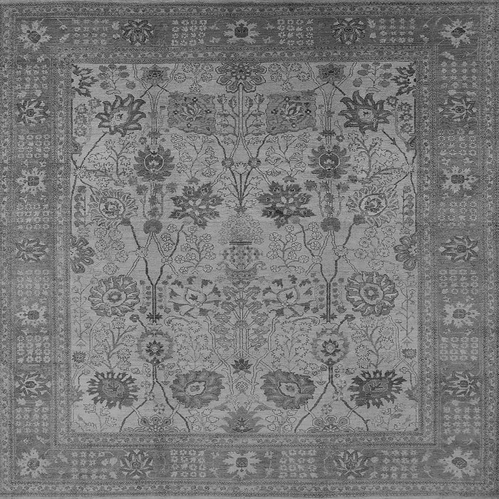 Square Oriental Gray Industrial Rug, urb3230gry