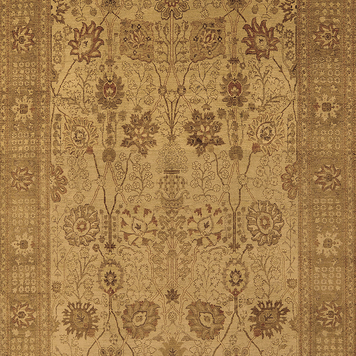 Machine Washable Oriental Brown Industrial Rug, wshurb3230brn