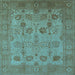 Square Oriental Light Blue Industrial Rug, urb3230lblu