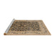 Sideview of Machine Washable Industrial Modern Brown Sand Brown Rug, wshurb3231