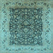 Square Oriental Light Blue Industrial Rug, urb3231lblu