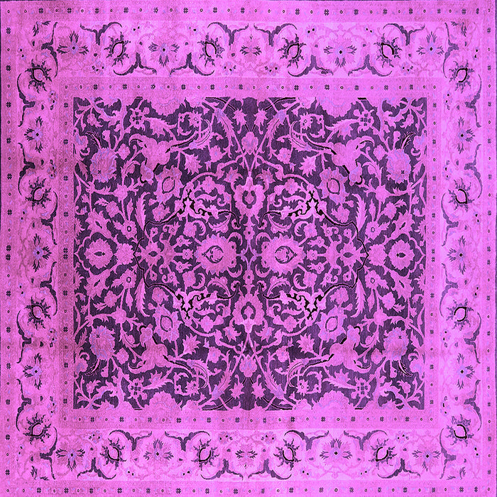 Square Oriental Purple Industrial Rug, urb3231pur