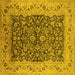 Square Oriental Yellow Industrial Rug, urb3231yw