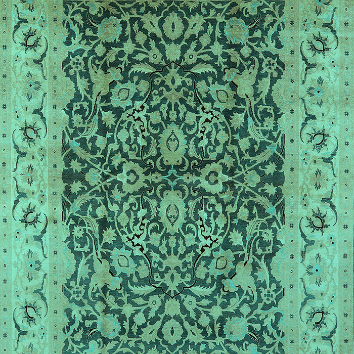 Oriental Turquoise Industrial Rug, urb3231turq
