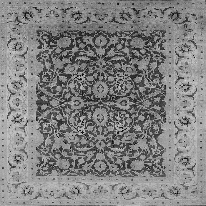 Square Oriental Gray Industrial Rug, urb3231gry