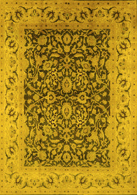 Oriental Yellow Industrial Rug, urb3231yw