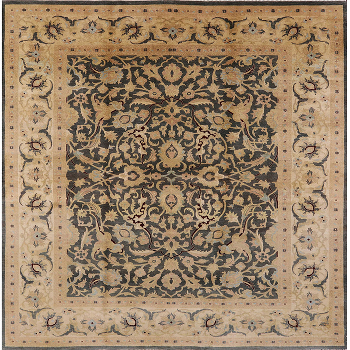 Square Machine Washable Industrial Modern Brown Sand Brown Rug, wshurb3231