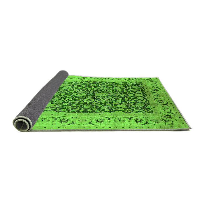 Sideview of Oriental Green Industrial Rug, urb3231grn