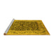 Sideview of Machine Washable Oriental Yellow Industrial Rug, wshurb3231yw