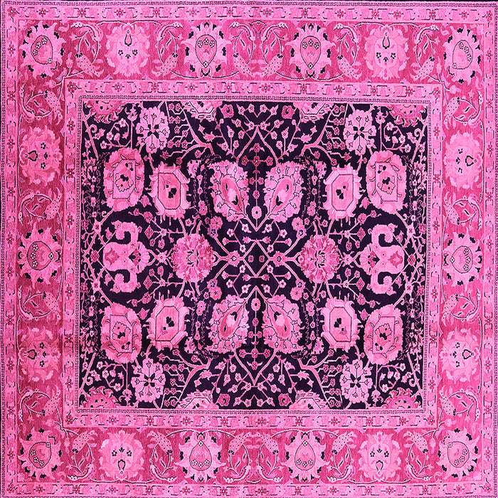 Square Oriental Pink Industrial Rug, urb3232pnk