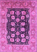 Machine Washable Oriental Purple Industrial Area Rugs, wshurb3232pur