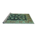 Sideview of Machine Washable Oriental Light Blue Industrial Rug, wshurb3232lblu