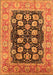 Machine Washable Oriental Orange Industrial Area Rugs, wshurb3232org