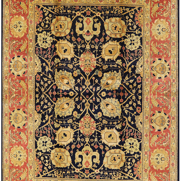 Mid-Century Modern Red Brown Oriental Rug, urb3232