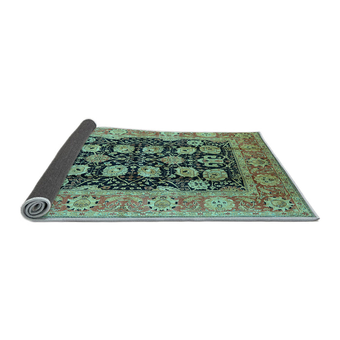 Sideview of Oriental Light Blue Industrial Rug, urb3232lblu