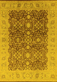 Oriental Yellow Industrial Rug, urb3233yw